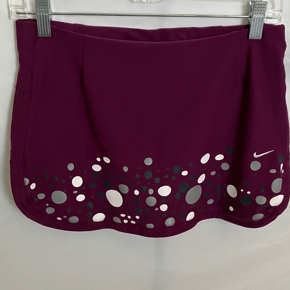 Nike: Purple Mini Skirt with shorts- S